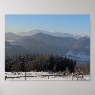 Winter Tatras view from Beskid Sądecki Poster