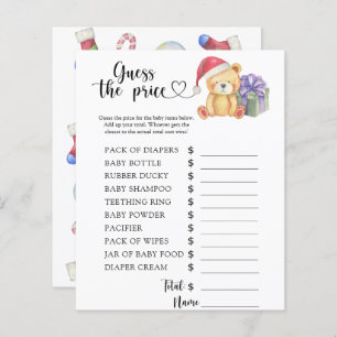 Winter teddy bear - Guess the price! Game