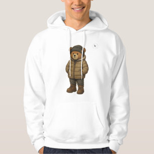 Winter Teddy print hoodie
