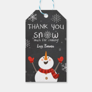 Winter thank you Snow much favour tags Snowman red