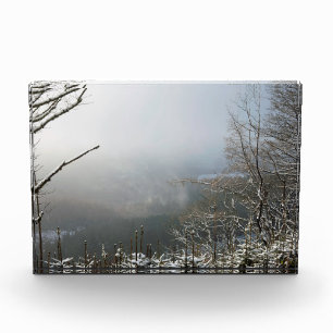 Winter The Macclesfield Forest Card Canvas Print Photo Block
