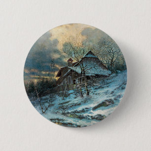Winter Theme by Angyal Vojtech 6 Cm Round Badge