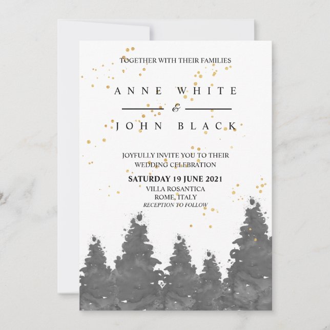 Winter Theme Invitation (Front)