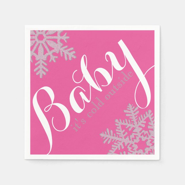 Winter Theme Napkins (Front)