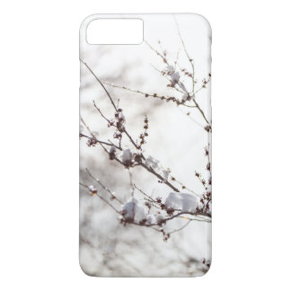Winter Theme. Plants Covered Snow Background iPhone 8 Plus/7 Plus Case