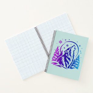 Winter-themed notebook