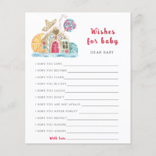 Winter themes Party game wishes for baby