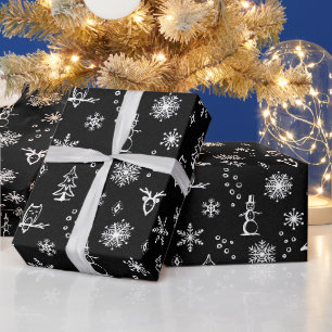 Winter Things Wrapping Paper - Coal + Snow