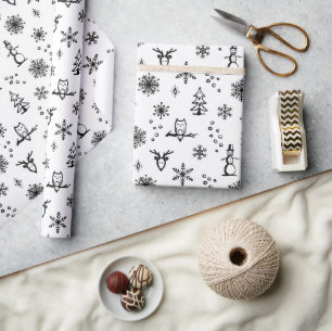 Winter Things Wrapping Paper - Snow + Coal
