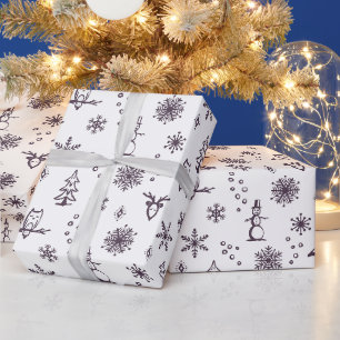 Winter Things Wrapping Paper - Snow + Fig