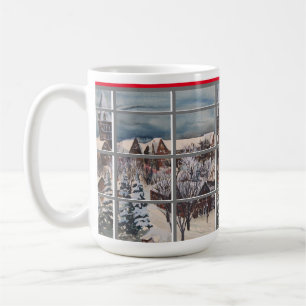 ''Winter through the window''  by Bruce Tunis Coffee Mug
