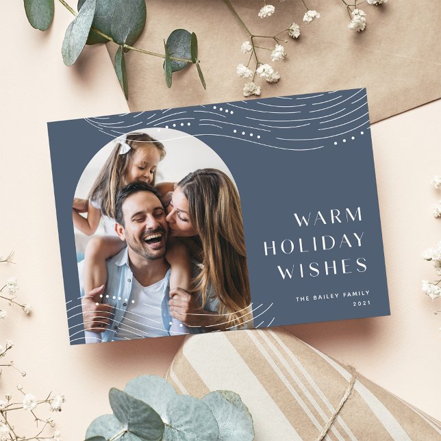 Winter Tidings | Single Photo Warm Wishes Holiday Card (Creator Uploaded)