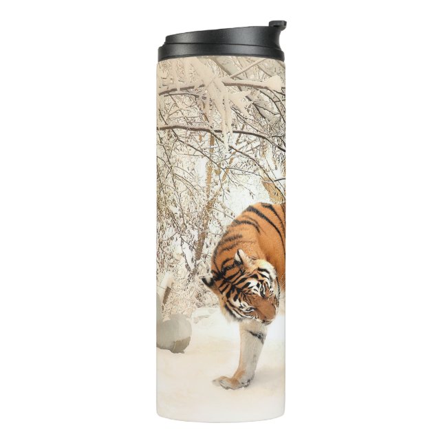 Winter Tigers tumbler (Rotated Left)