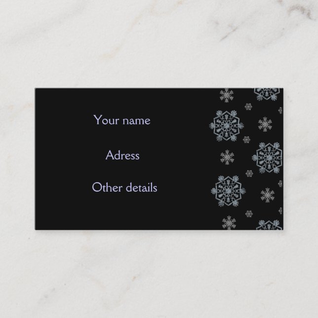 Winter Time Business Card (Front)