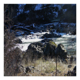 Winter time in Hayfork, California... Poster