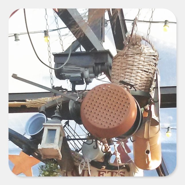 Winter Time Square Sticker (Front)