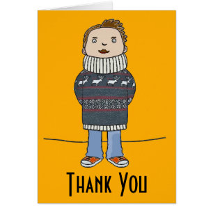 Winter Time, Thank You add text Cards
