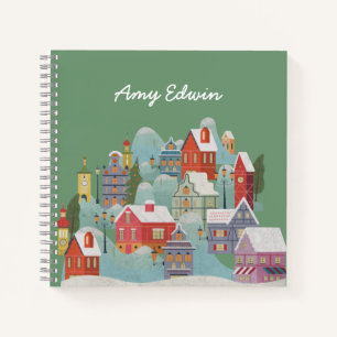 Winter Town Christmas Notebook