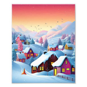 Winter Town Photo Print
