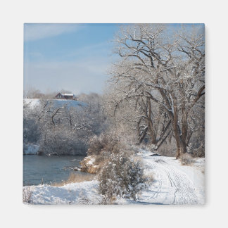 Winter Trail Christmas Magnet