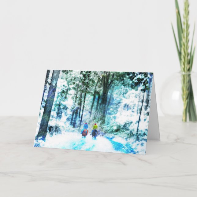 Winter trails,Christmas cards (Front)