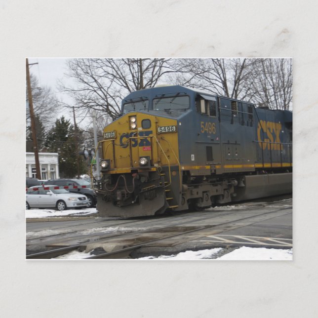 Winter Train Postcard (Front)