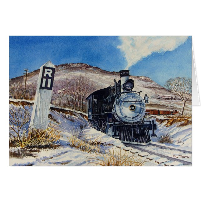 Winter Train Scene (Front Horizontal)