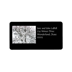 Winter tree Address Label