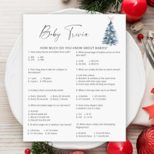 Winter Tree Baby Trivia   Baby Shower Game