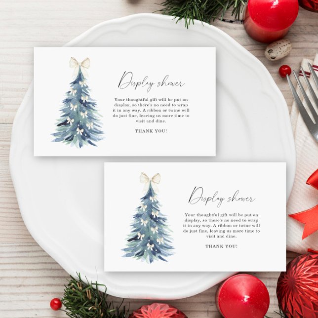 Winter tree bow - display shower enclosure card (Creator Uploaded)