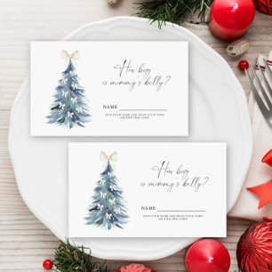 Winter tree bow How big is mommy's belly  Enclosure Card