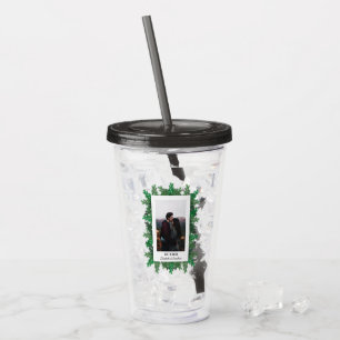 Winter Tree Branches Photo Wedding Acrylic Tumbler
