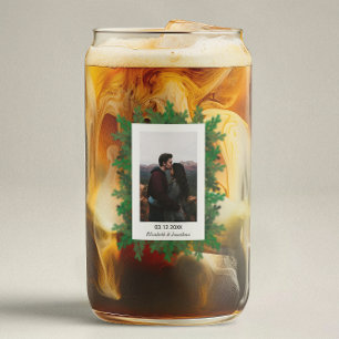 Winter Tree Branches Photo Wedding Can Glass