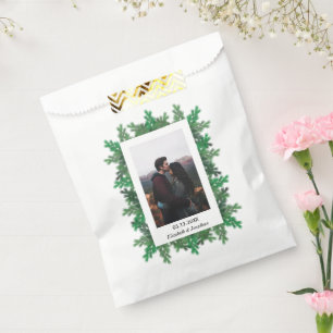 Winter Tree Branches Photo Wedding Favour Bags
