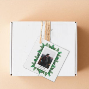 Winter Tree Branches Photo Wedding Favour Tags