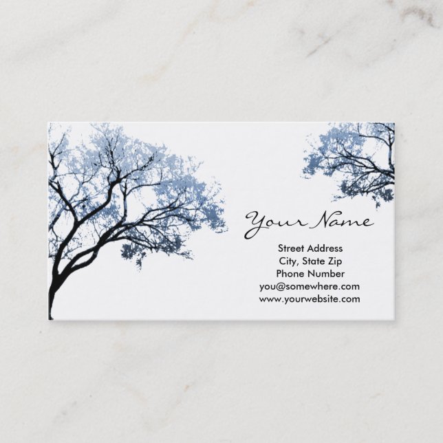 Winter Tree Business Cards (Front)