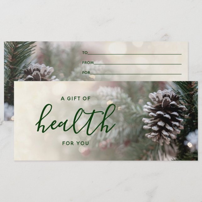 Winter Tree Chiropractic Holiday Gift Certificate (Front/Back)