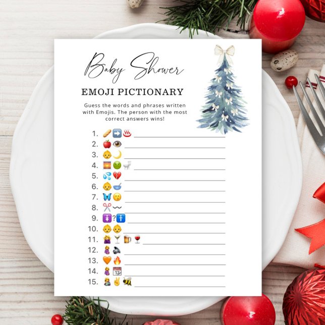 Winter tree \ Emoji pictionary game (Creator Uploaded)