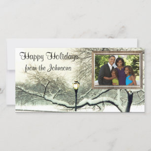 winter tree holiday card