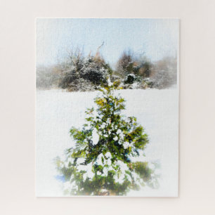 Winter tree jigsaw puzzle