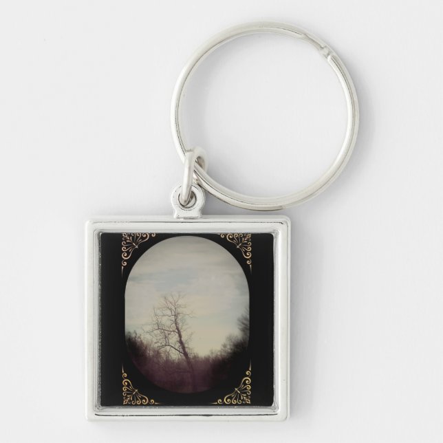 Winter Tree Keychain (Front)