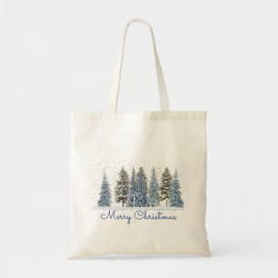 Winter Tree Merry Christmas Tote Bag