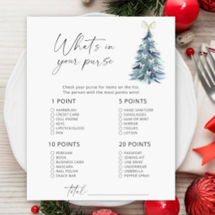 Winter tree modern game What's in your purse