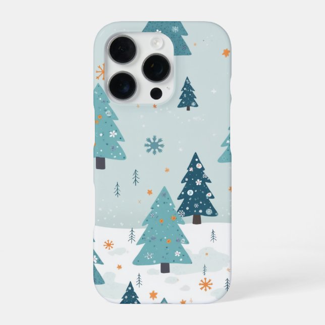 winter tree pattern case (Back)