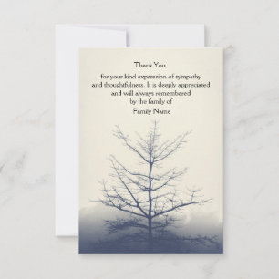 Winter Tree Thank You Card