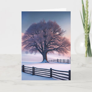 Winter Tree Thinking Of You Card