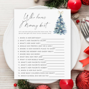 Winter tree Who knows mummy best