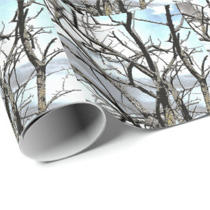 WINTER TREE WRAPPING PAPER