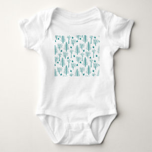 Winter Trees Baby Bodysuit