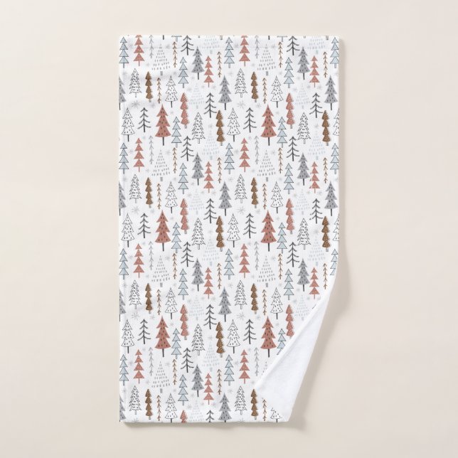 Winter Trees Bath Towels (Hand Towel)